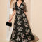 Robe Trapèze Lune Florale