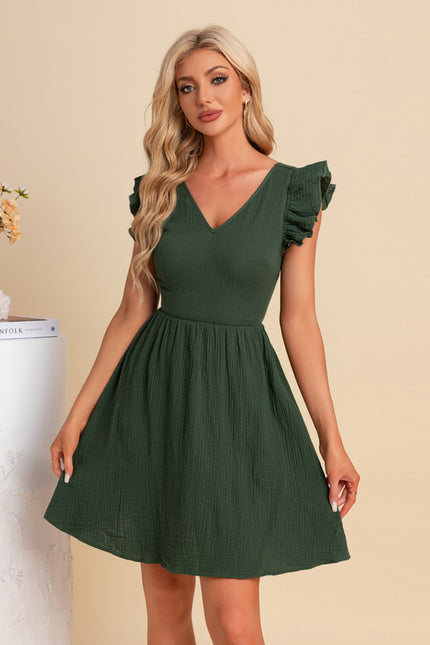 Robe Trapèze Verte Chic - gallery 6
