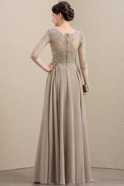 Robe Trapèze Longue Violetée - gallery 5