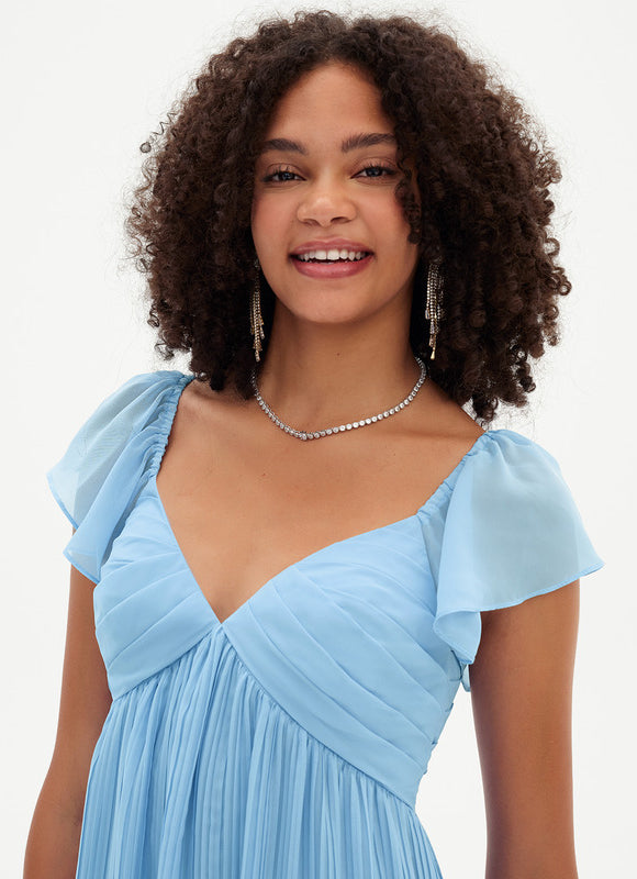 Robe Trapèze Vague Marine - gallery 5