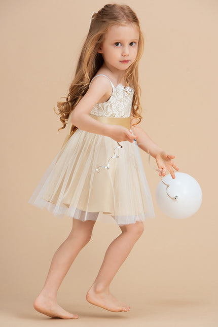 Robe Trapèze Rêve Doré Tulle - gallery 7
