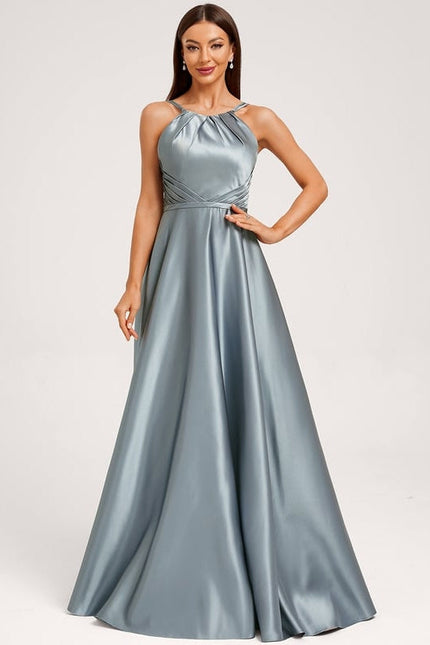 Robe Trapèze Satin Fluide - gallery 2