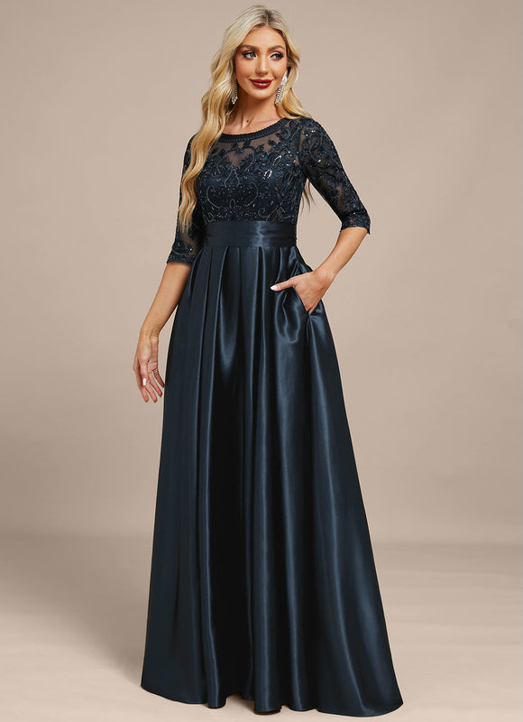 Robe Trapèze Élégance Nuit Satinée - gallery 3