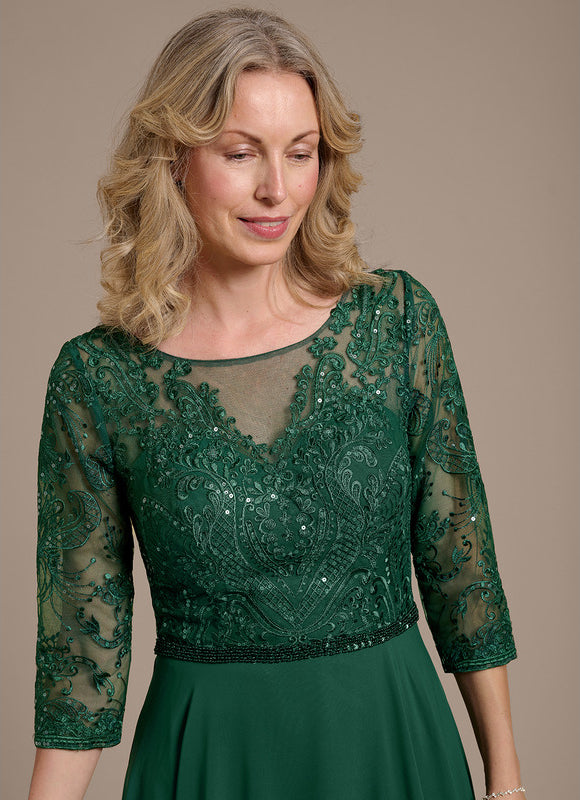 Robe Trapèze Éclat Verdoyant - gallery 2