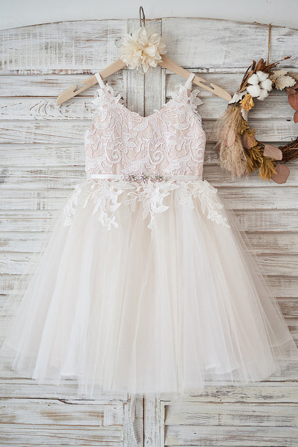 Robe Trapèze Fille Mariage Éclat