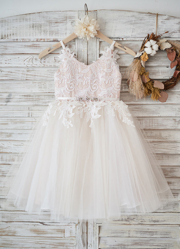 Robe Trapèze Fille Mariage Éclat