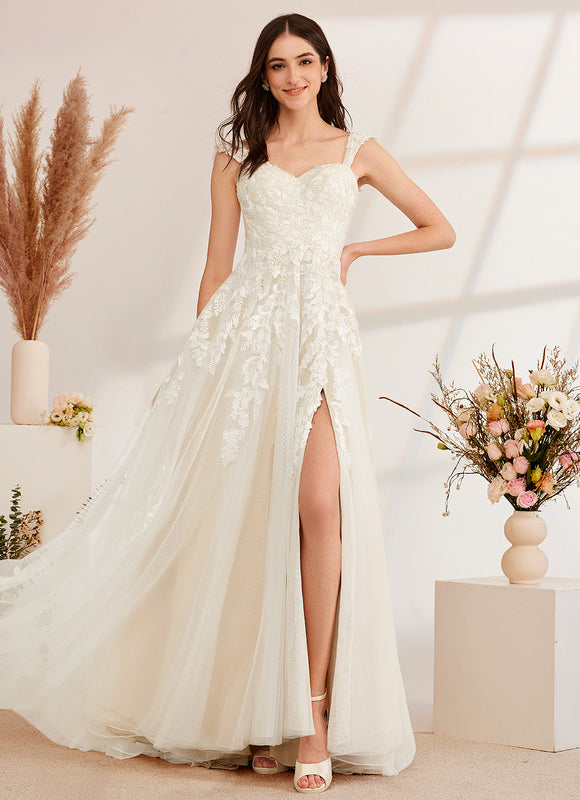 Robe Trapèze De Mariée Enchantée