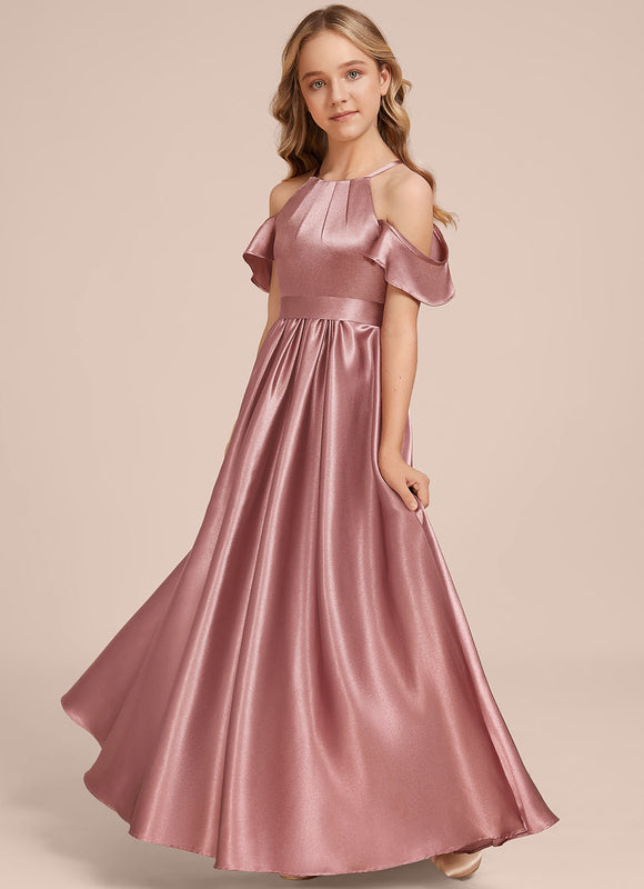 Robe Trapèze Satin Bordeaux - gallery 4