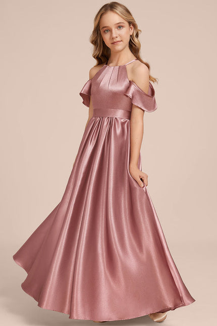 Robe Trapèze Satin Bordeaux - gallery 4
