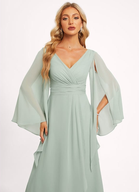 Robe Trapèze Fluide Asymétrique - gallery 5