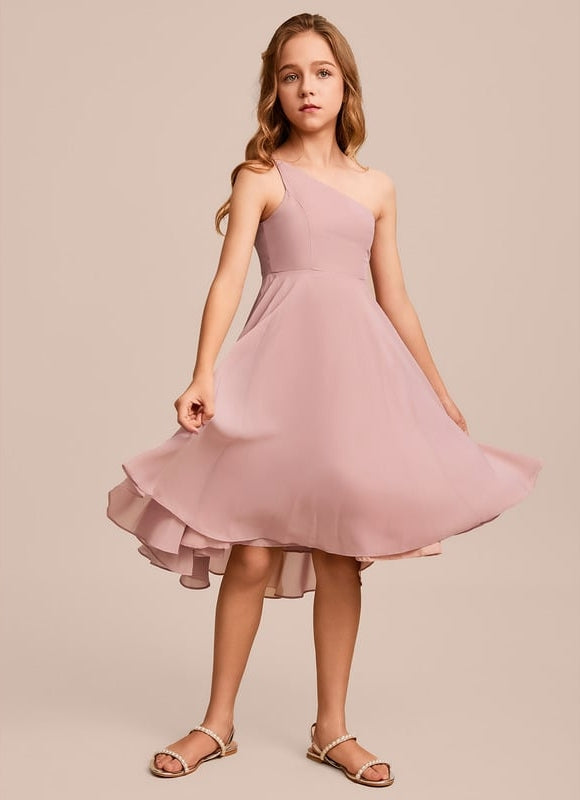 Robe Trapèze Rosée Flottante - gallery 3