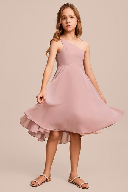 Robe Trapèze Rosée Flottante - gallery 3