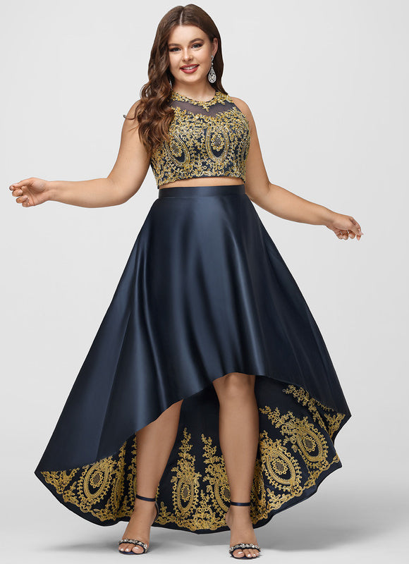 Robe Trapèze Satin Étoile Mystique - gallery 5