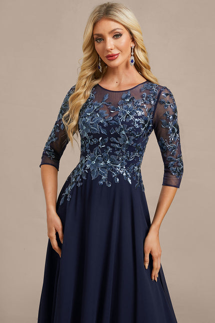 Robe Trapèze Élégance Marine Chic - gallery 1