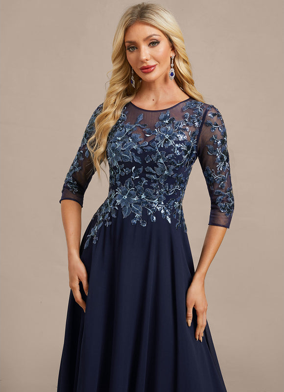 Robe Trapèze Élégance Marine Chic - gallery 1