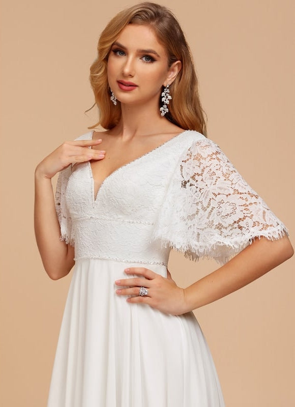 Robe Trapèze Éblouissante Aérienne - gallery 5