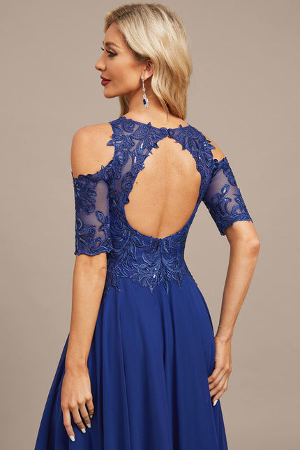 Robe Trapèze Saphir Élégant - gallery 5