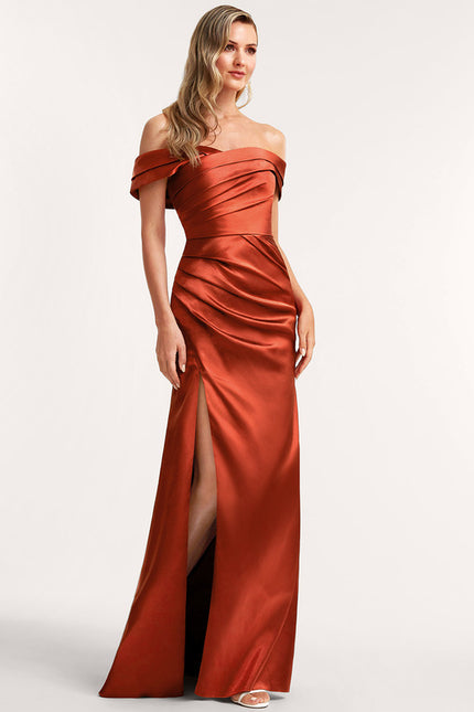 Robe Trapeze Epaule Dénudée - gallery 1