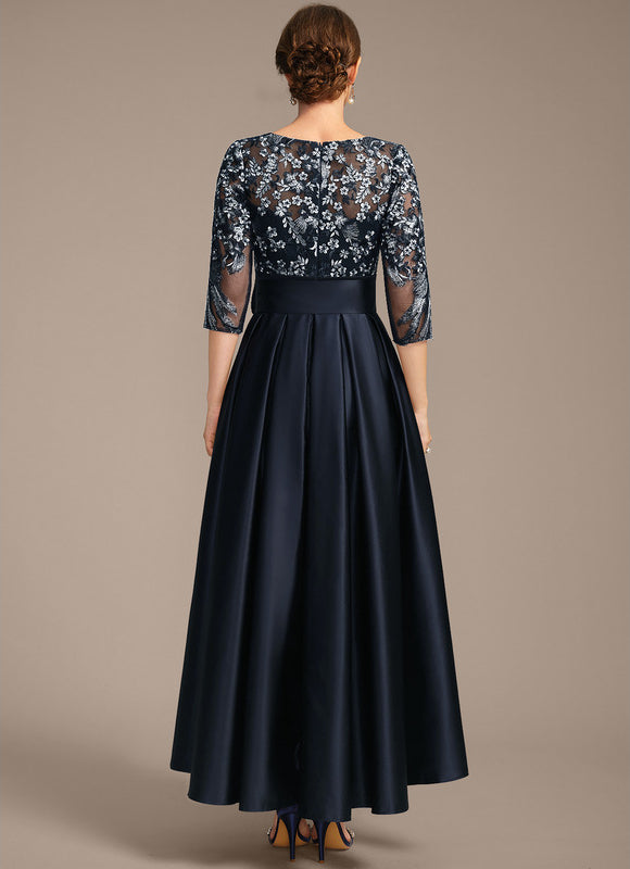 Robe Trapèze Satin Nuit - gallery 6