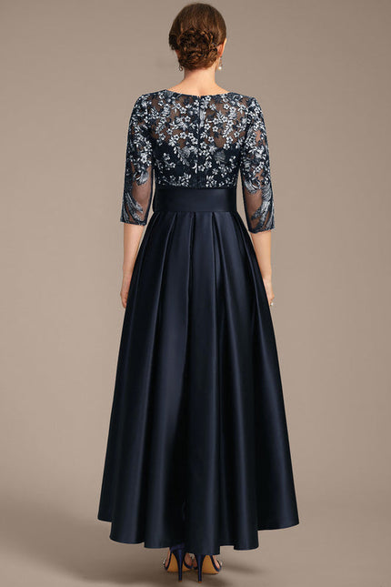 Robe Trapèze Satin Nuit - gallery 6
