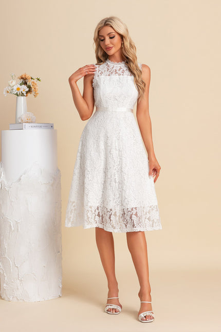 Robe Trapèze Dentelle Midi