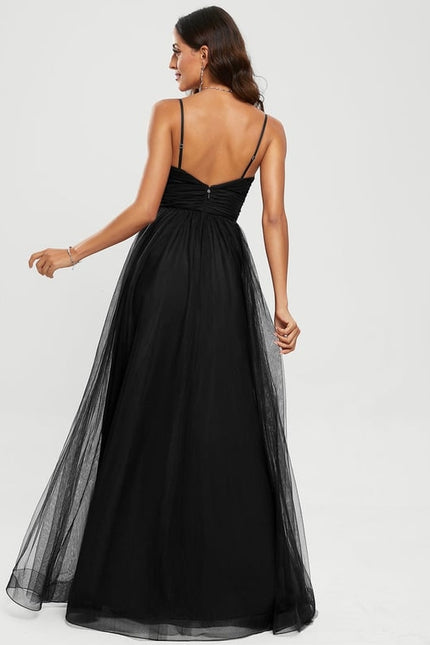 Robe Trapèze Tulle Azur Éthéré - gallery 2