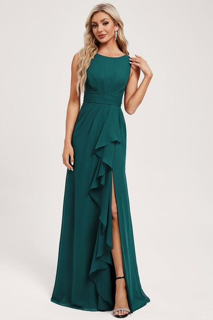 Robe Trapèze Élégance Aquatique - gallery 2
