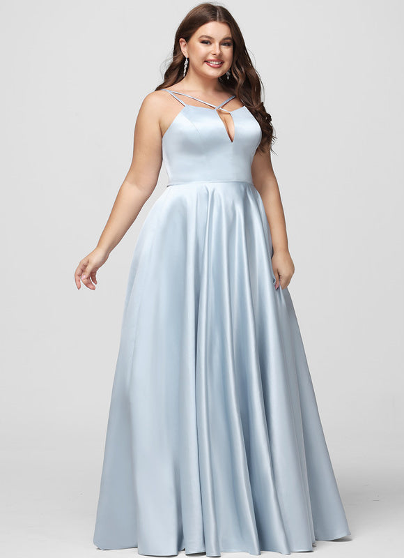 Robe Trapèze Éclat Satiné Doré - gallery 8