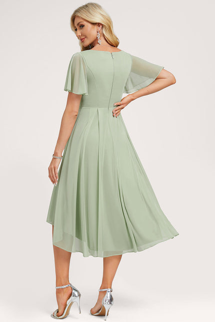 Robe Trapèze Aérienne Vaporeuse - gallery 5