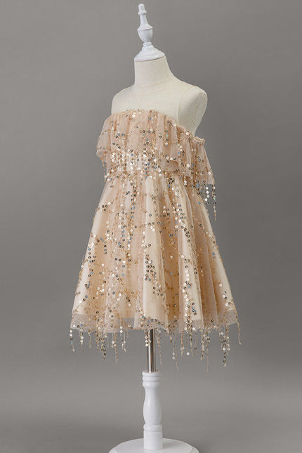 Robe Trapèze Précieuse Pailletée - gallery 2