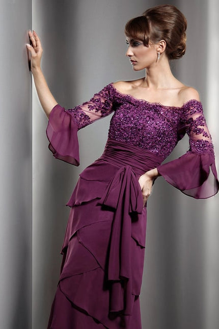Robe Trapèze Sérénade Améthyste - gallery 4