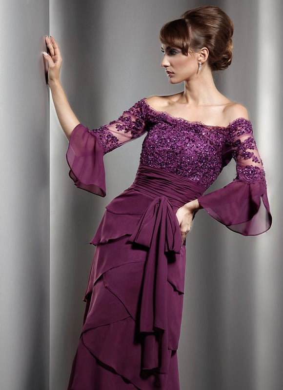 Robe Trapèze Sérénade Améthyste - gallery 4