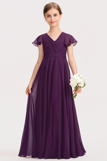 Robe Trapèze Lilas Flottant - gallery 2