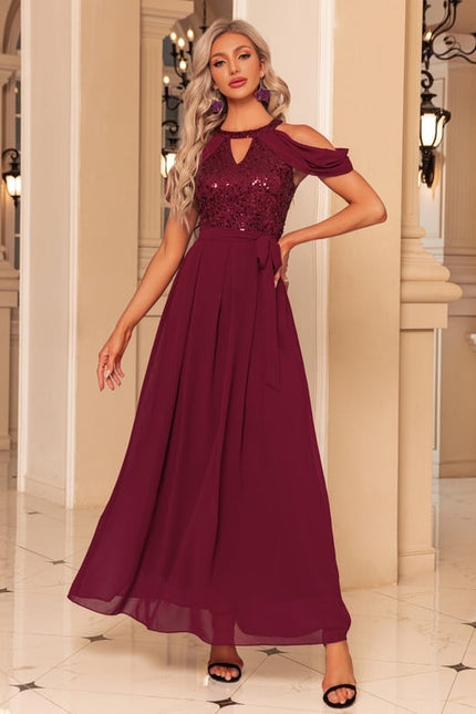 Robe Trapèze Velours Aquarelle