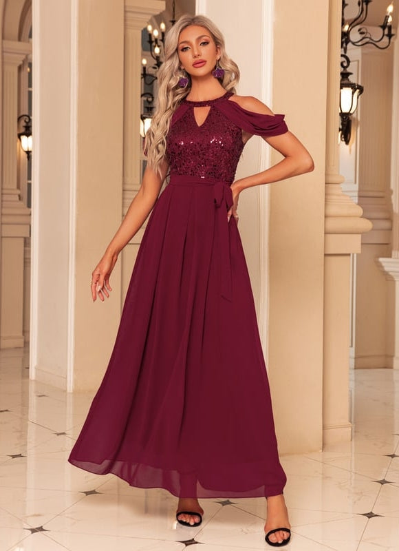 Robe Trapèze Velours Aquarelle