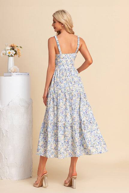 Robe Trapèze Rêve Azur Évasé - gallery 1