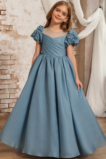 Robe Trapèze Ciel Satiné - gallery 1