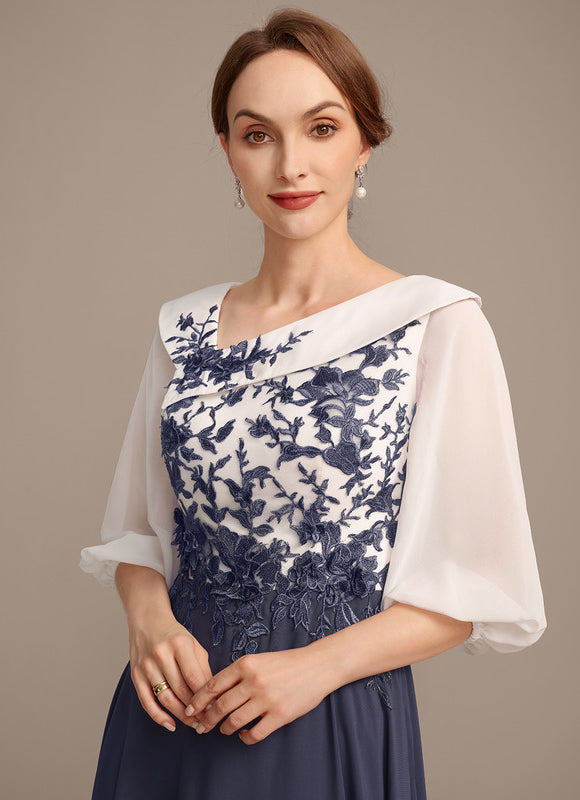 Robe Trapèze Élégance Marine Mystique - gallery 1