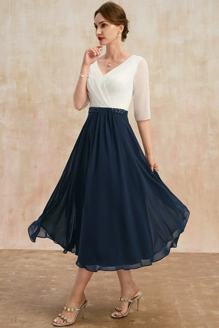 Robe Trapèze Éclat De Vague - gallery 4