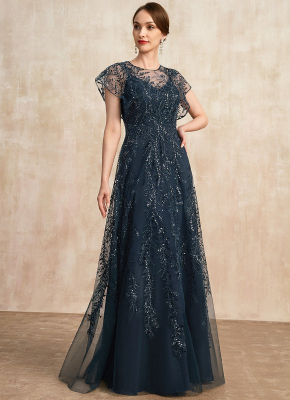 Robe Trapèze Éclat Bleu Nuit - gallery 2