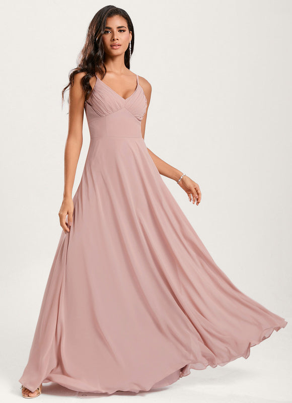 Robe Trapèze Mousseline Fendue - gallery 3