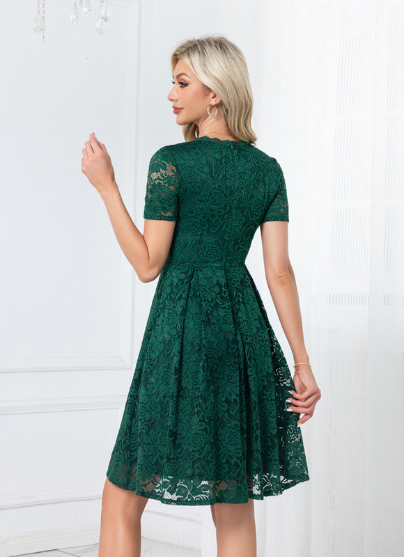 Robe Trapèze Émeraude Enchanteresse - gallery 2
