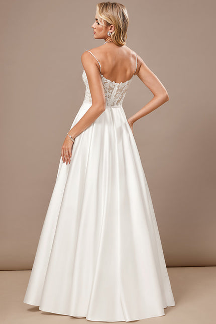 Robe Trapèze Satinée Pureté - gallery 6