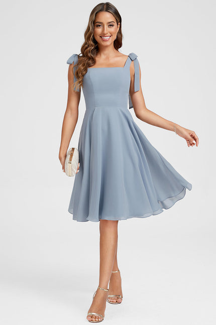 Robe Trapèze Ciel Doux Satiné - gallery 3