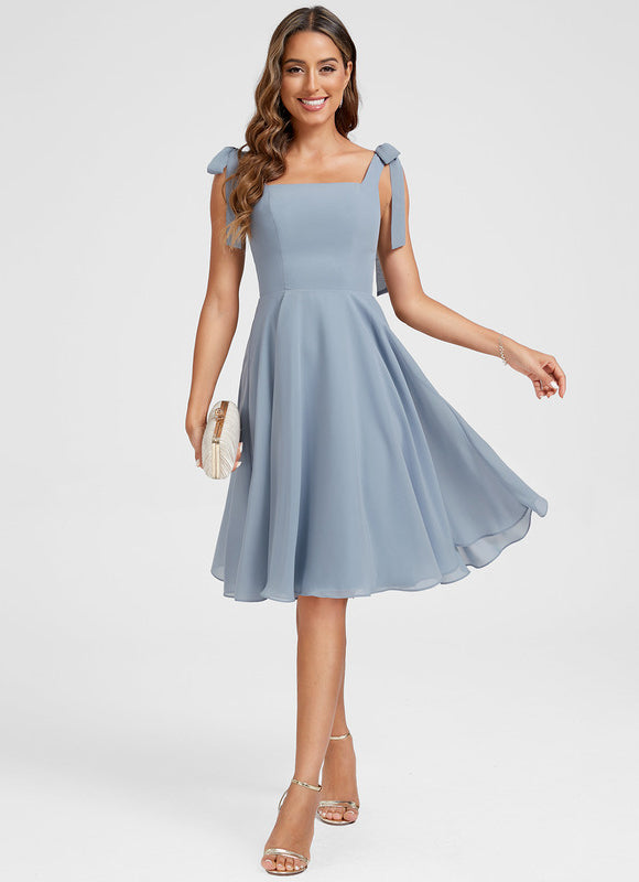Robe Trapèze Ciel Doux Satiné - gallery 3