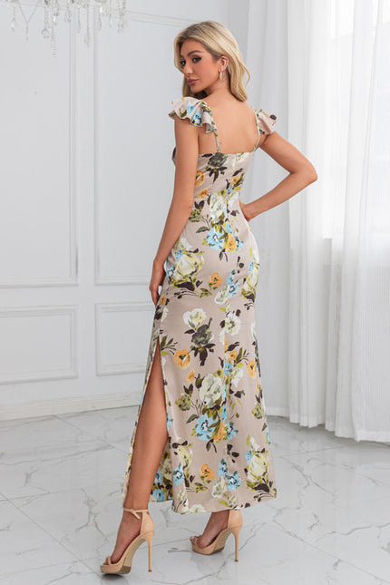 Robe Trapèze Satinée Botanique - gallery 2