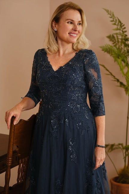 Robe Trapèze Élégance Tulle Cristal - gallery 8