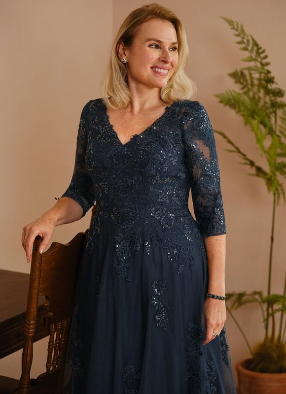 Robe Trapèze Élégance Tulle Cristal - gallery 8