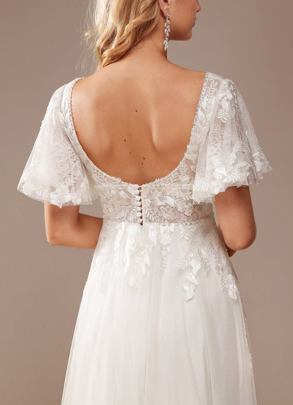 Robe Trapèze Luxe Évanescent - gallery 1