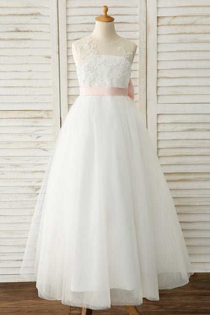 Robe Trapèze De Mariage Enfant